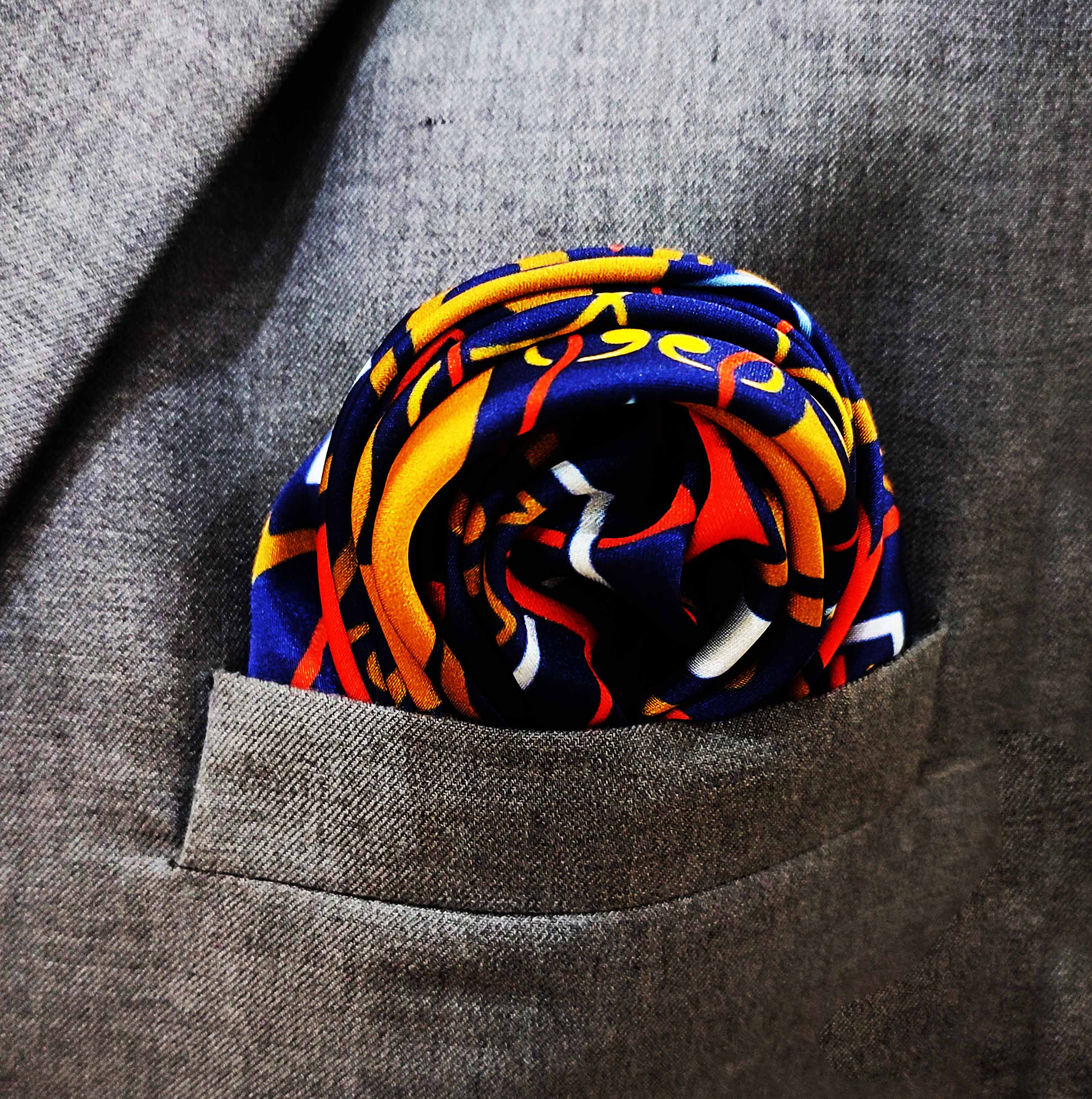 Traditional Ethnic - Silk Pocket Square by Monzoro – view 3