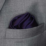 Dark Mauve Solid Silk Pocket Square by Monzoro – view 7