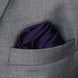 Dark Mauve Solid Silk Pocket Square by Monzoro – view 7