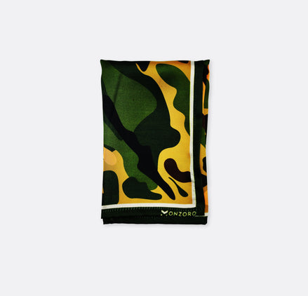 Army Green Camouflage - Silk Pocket Square by Monzoro – view 2