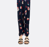 floral box pleated trouser