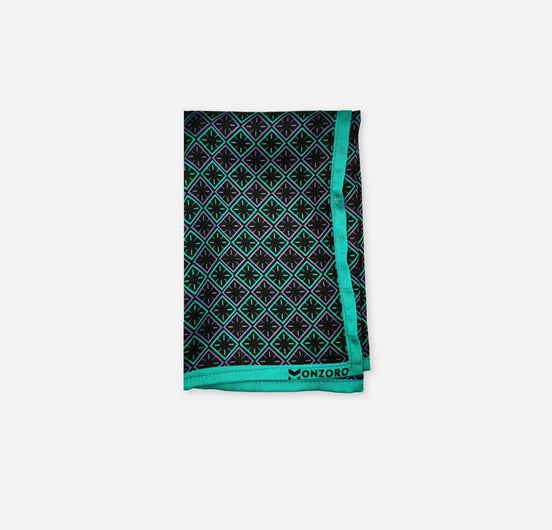 Geometric Print - Silk Pocket Square by Monzoro – view 2