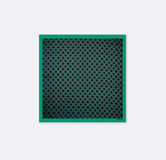 Geometric Print - Silk Pocket Square by Monzoro