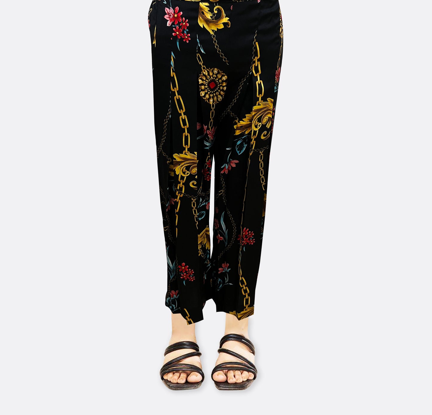 black chain trouser