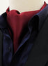 Vine Red - Silk Men Ascot by Monzoro