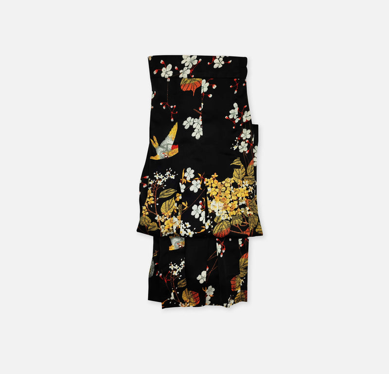 floral box pleated trouser