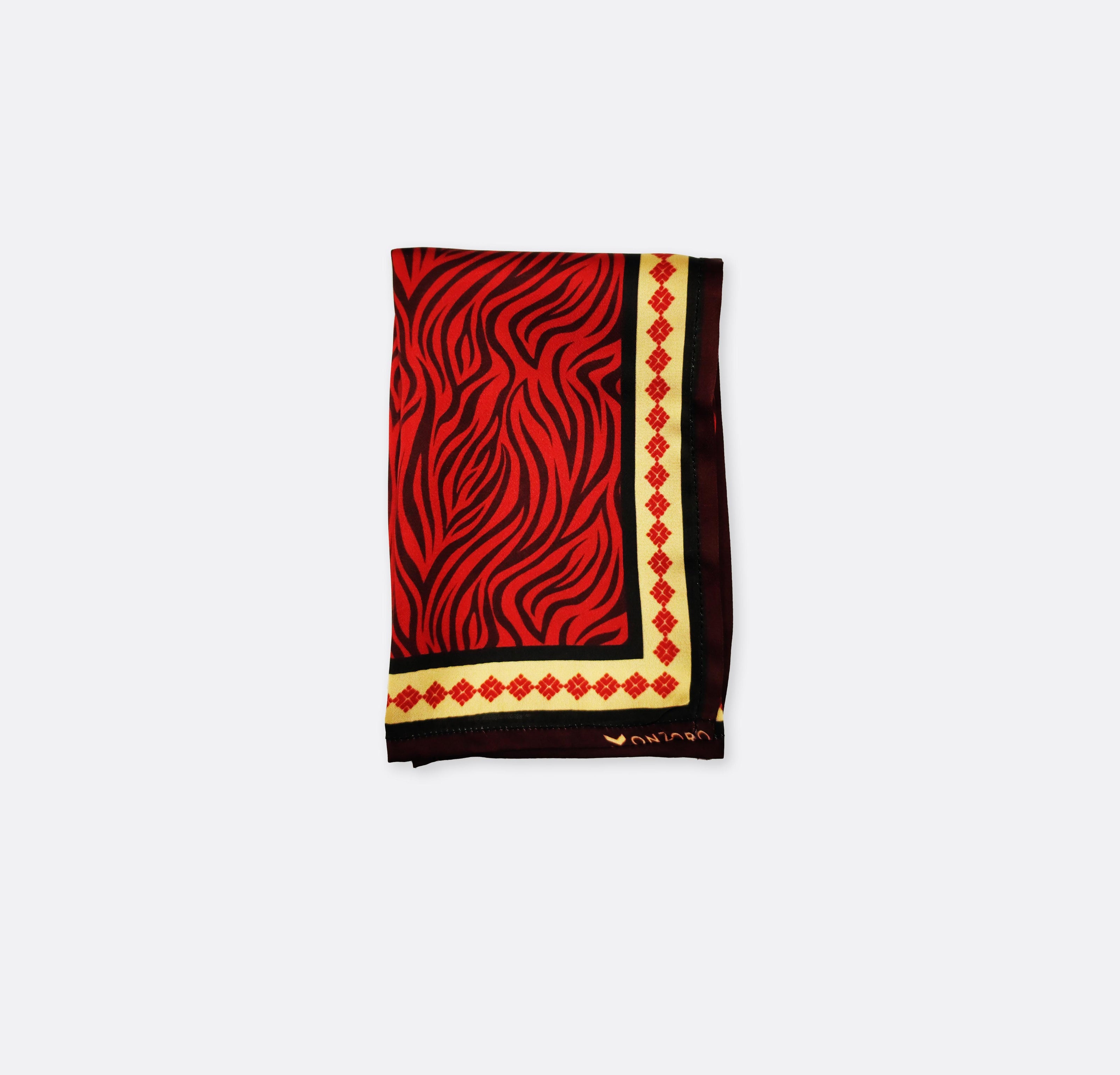 Red Velvet - Silk Pocket Square by Monzoro – view 2