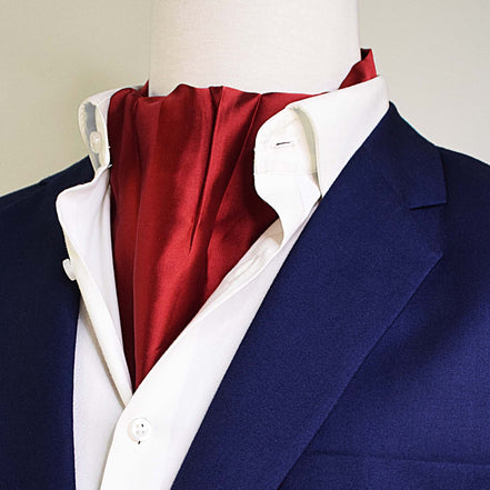 Bordeaux Wine - Men Silk Ascot by Monzoro