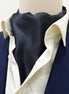 Charcoal Plain - Silk Men Ascot by Monzoro