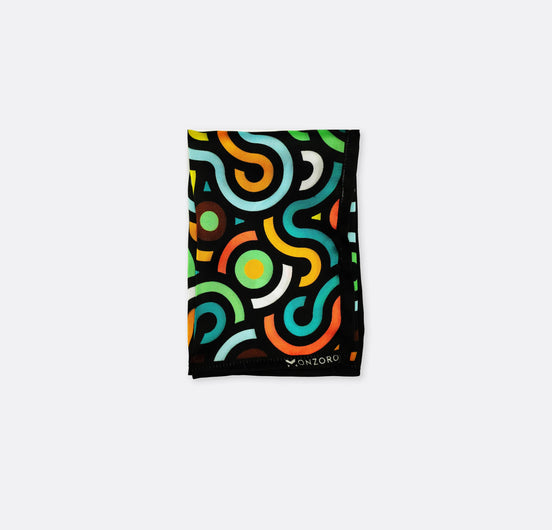Multi Doodle Art - Silk Pocket Square by Monzoro – view 2