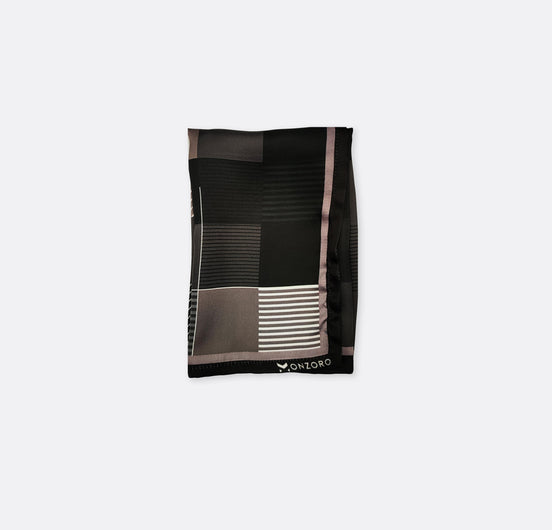 Black & White Abstract - Silk Pocket Square by Monzoro – view 2