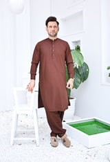 Tabeer - Stitched Chocolate Brown