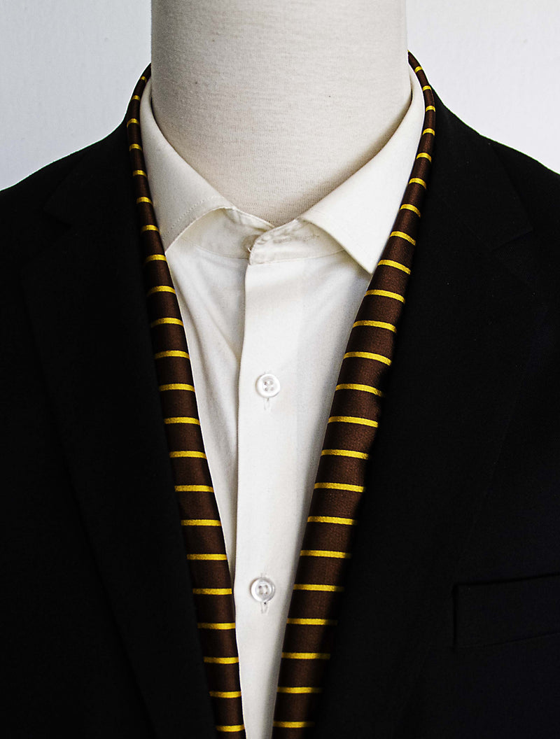 Yellow Cane Hazel Silk Men Scarves