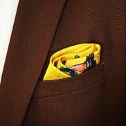 Morning Bird – Silk Pocket Square by Monzoro – view 6