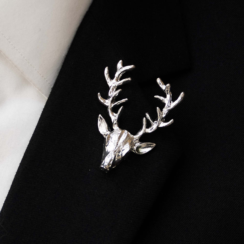 Alpha Antler - Silver Lapel Pin
