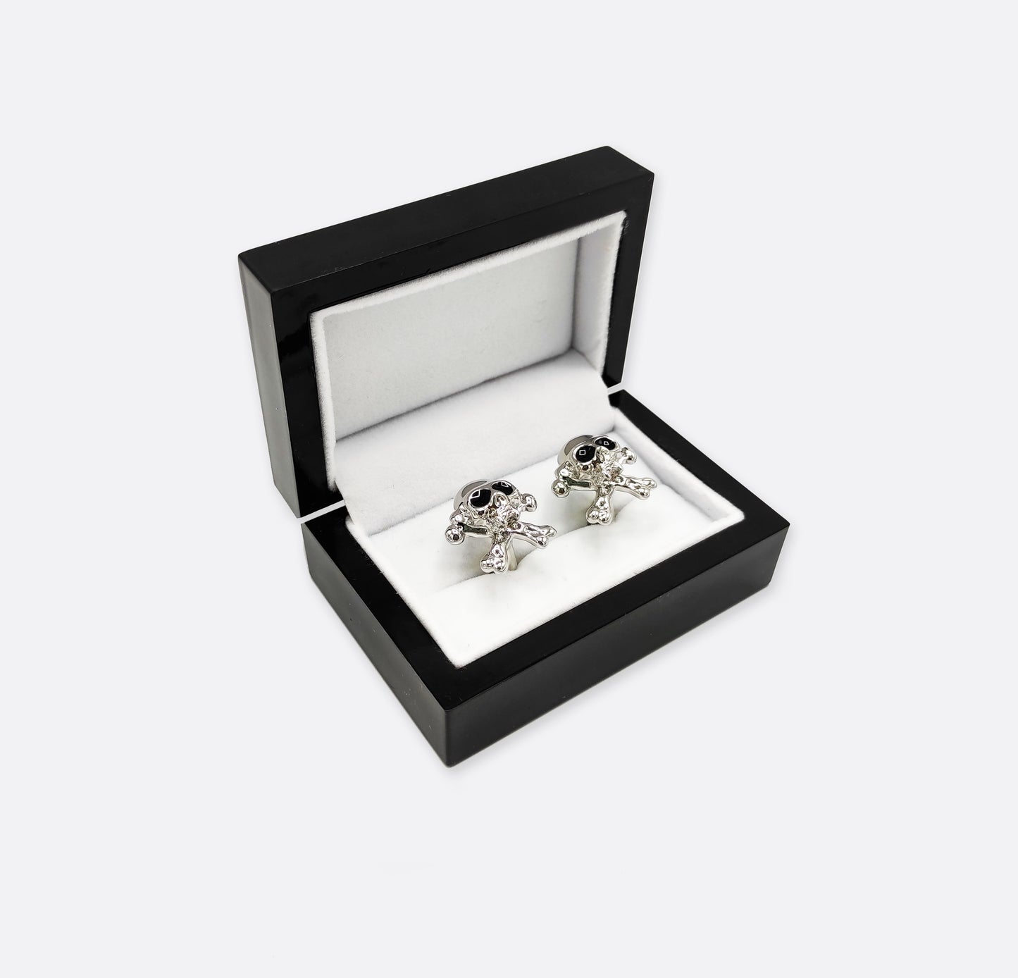 Skull and Bones – Silver Mens Cufflinks