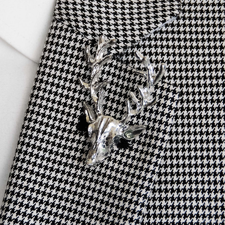 Alpha Antler - Silver Lapel Pin