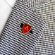 Classic Knight Shield Red and Gold Lapel Pin