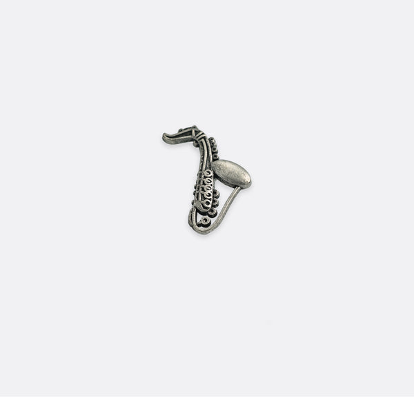 Gunmetal Saxophone - Metal Lapel Pins