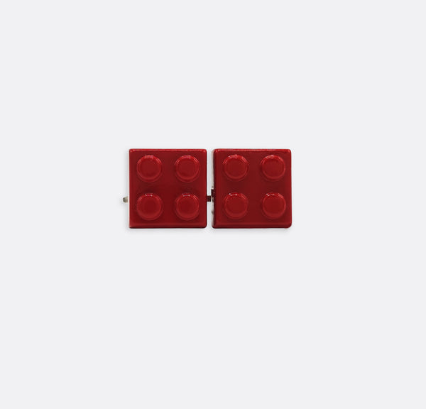 Building Block Red – Metal Cufflinks