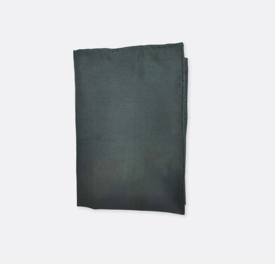 Charcoal Solid - Silk Pocket Square by Monzoro – view 2