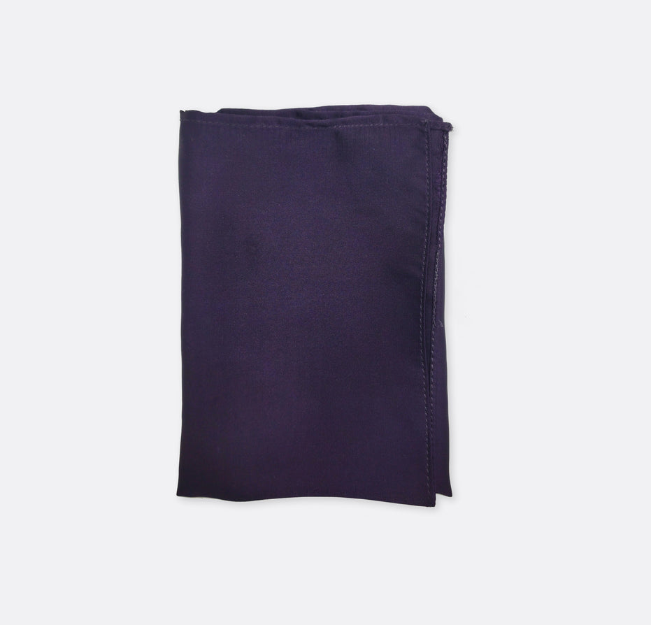 Dark Mauve Solid Silk Pocket Square by Monzoro – view 2