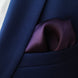 Dark Mauve Solid Silk Pocket Square by Monzoro – view 3