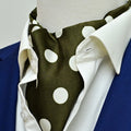 Forest Polka Silk Ascot by Monzoro