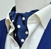 Blue Polka Drops - Silk Ascot by Monzoro