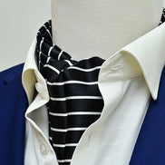 White Cane Crow Silk Ascot by Monzoro – view 7