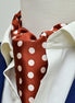 Copper Base Polka Silk Ascot by Monzoro