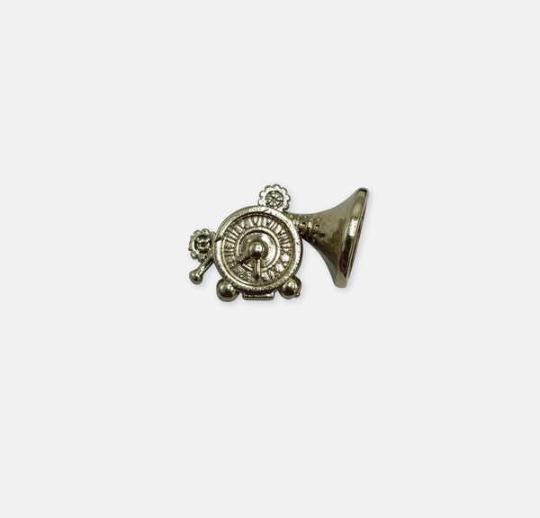 FRENCH HORN SILVER LAPEL PINS
