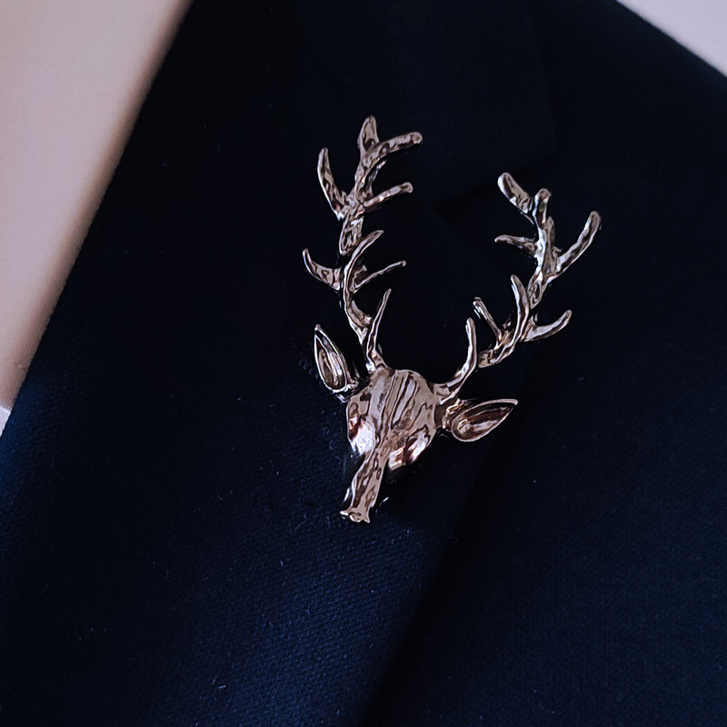 Alpha Antler - Black Metal Lapel Pins