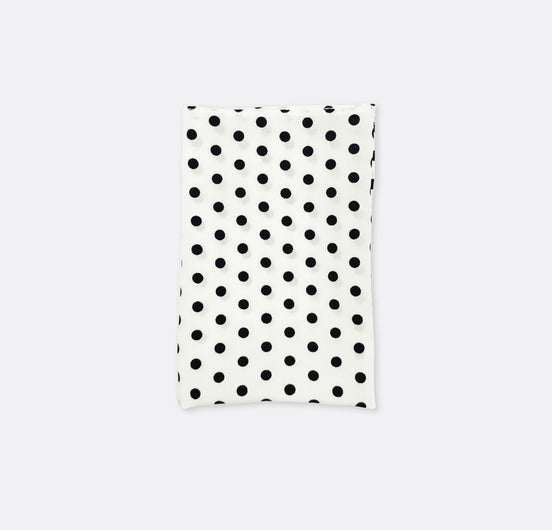 Snow White Base Polka - Silk Pocket Square by Monzoro – view 2