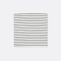 Sleek Black & White Stripes - Silk Pocket Square by Monzoro