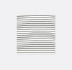 Sleek Black & White Stripes - Silk Pocket Square by Monzoro