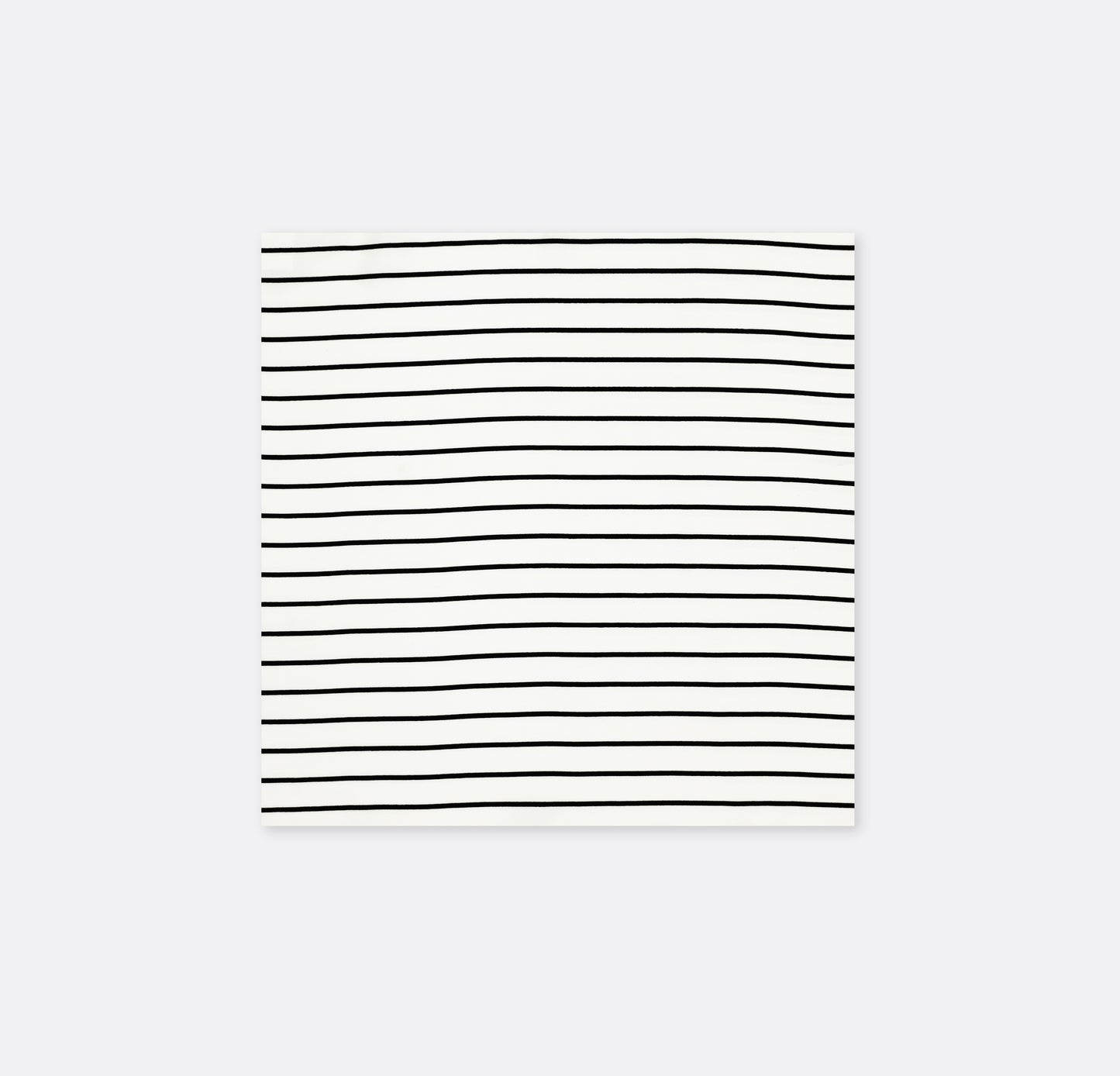 Sleek Black & White Stripes - Silk Pocket Square