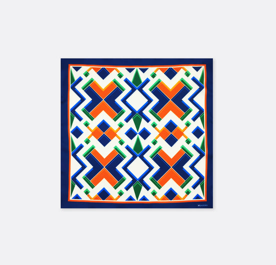 Techno Illusion – Silk Pocket Square by Monzoro