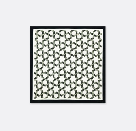 Infinite Geometric Loop – Silk Pocket Square by Monzoro