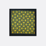 Mustard Botanical – Silk Pocket Square by Monzoro