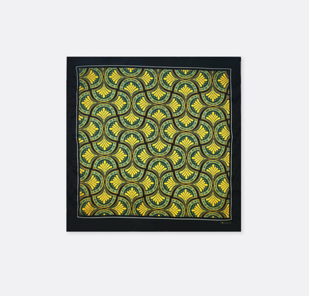 Mustard Botanical – Silk Pocket Square by Monzoro