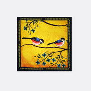 Morning Bird – Silk Pocket Square by Monzoro