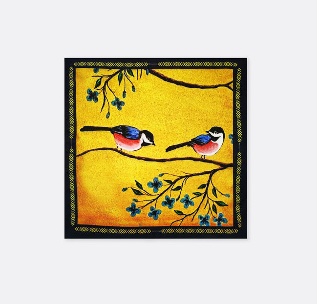 Morning Bird – Silk Pocket Square by Monzoro