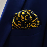 Chinese Floral Art – Silk Pocket Square by Monzoro – view 3