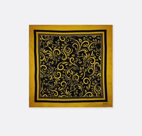 Chinese Floral Art – Silk Pocket Square by Monzoro