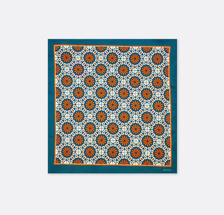 Mexican Floral Loop – Silk Pocket Square by Monzoro