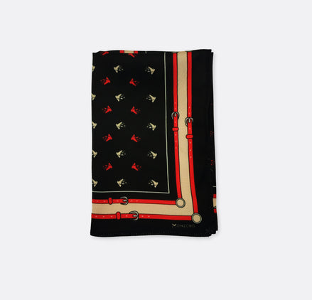 Abstract Horse – Silk Pocket Square by Monzoro – view 2