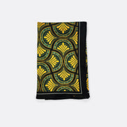 Mustard Botanical – Silk Pocket Square by Monzoro – view 2