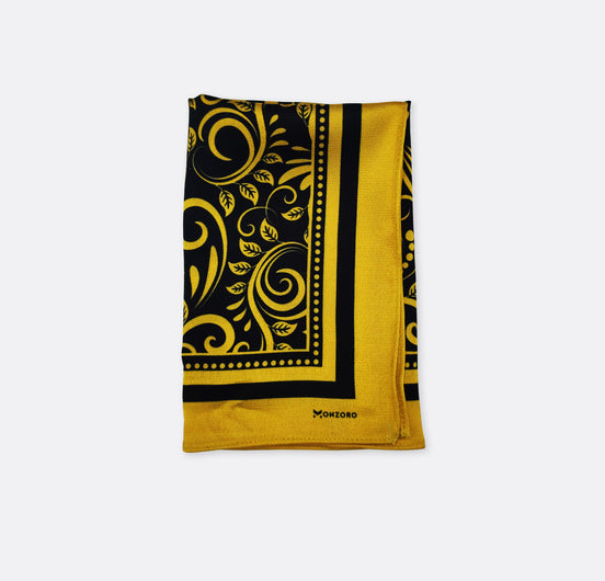 Chinese Floral Art – Silk Pocket Square by Monzoro – view 2