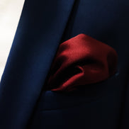 Bordeaux Wine Solid - Silk Pocket Square by Monzoro – view 5